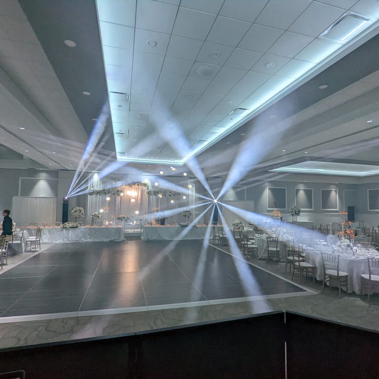 Smart lighting for weddings and special events.