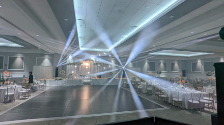 Smart lighting for weddings and special events.