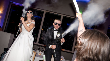 Co2 cannons Wedding
