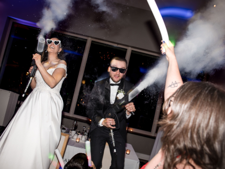 Co2 cannons Wedding