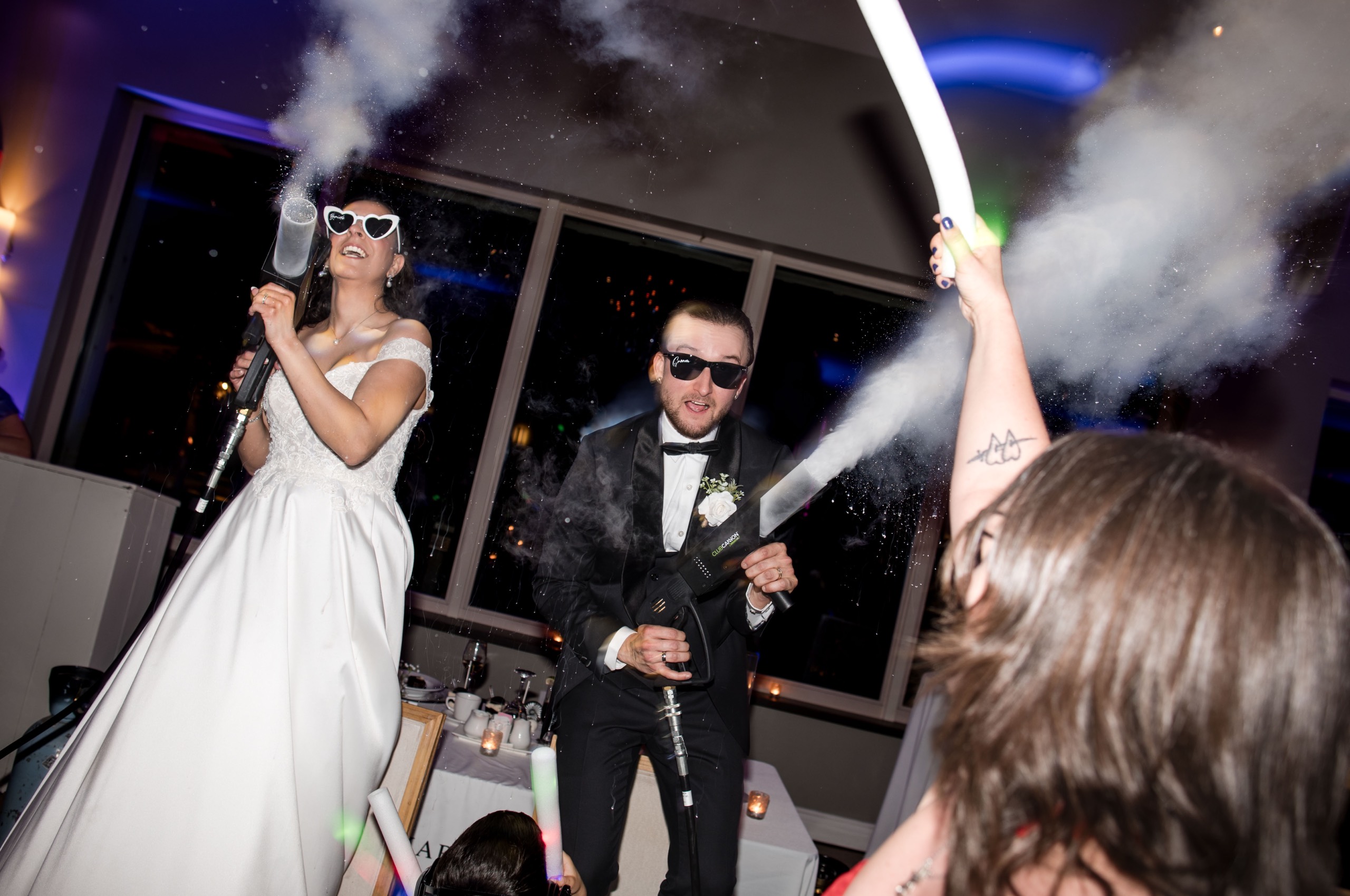 Co2 cannons Wedding