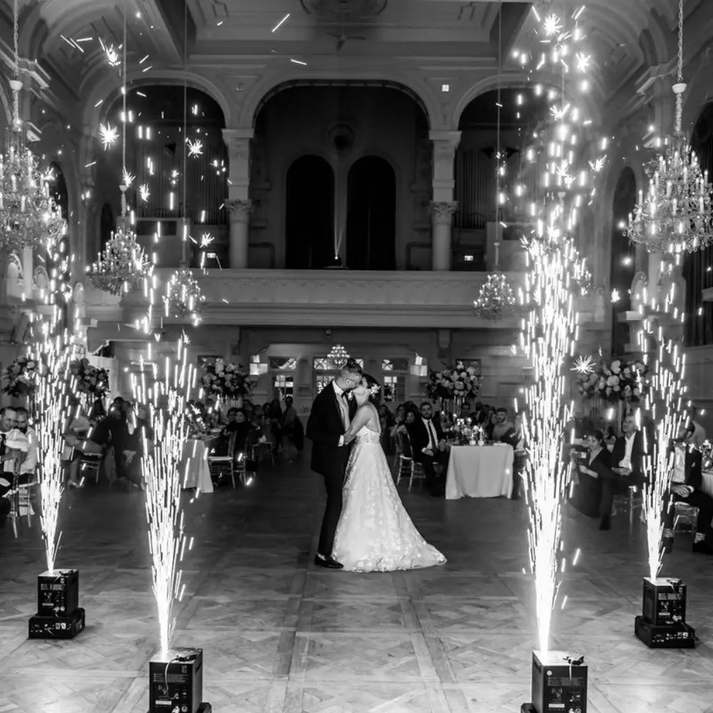 Indoor Sparklers at Maison Principale Wedding