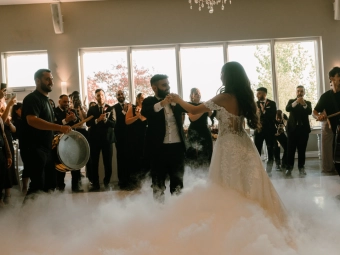 Dry Ice at Le Belvedere wedding