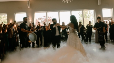 Dry Ice at Le Belvedere wedding